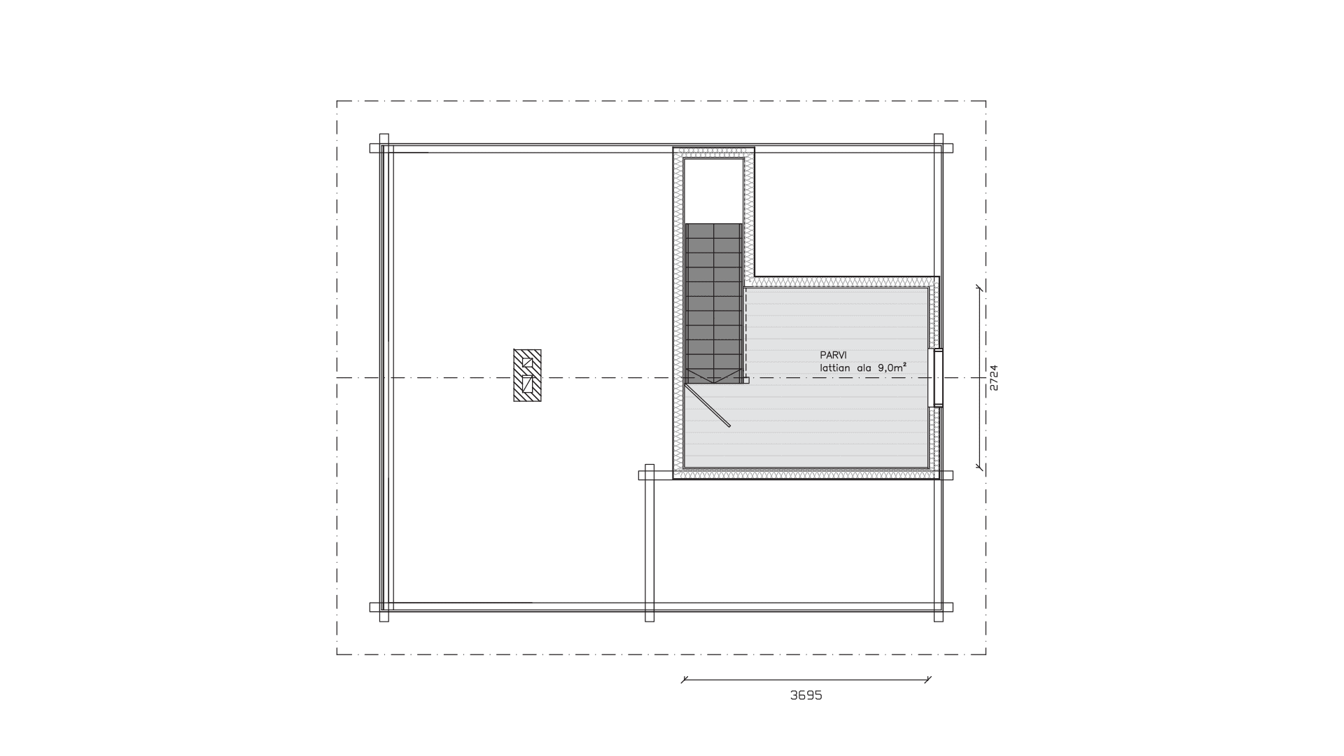 Дом из бруса 9×7 м Дом из бруса 9×7 м